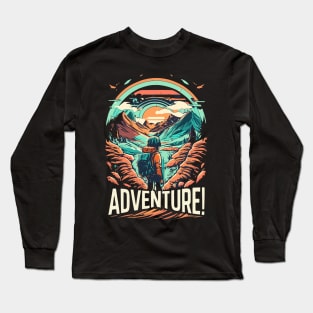 adventure mountains design Long Sleeve T-Shirt